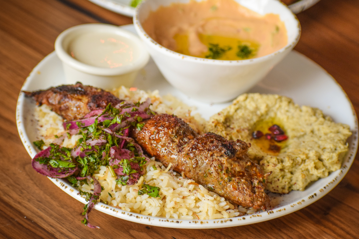 Downtown Long Beach's Ammatolí and its beef kafta. Photo by Brian Addison.