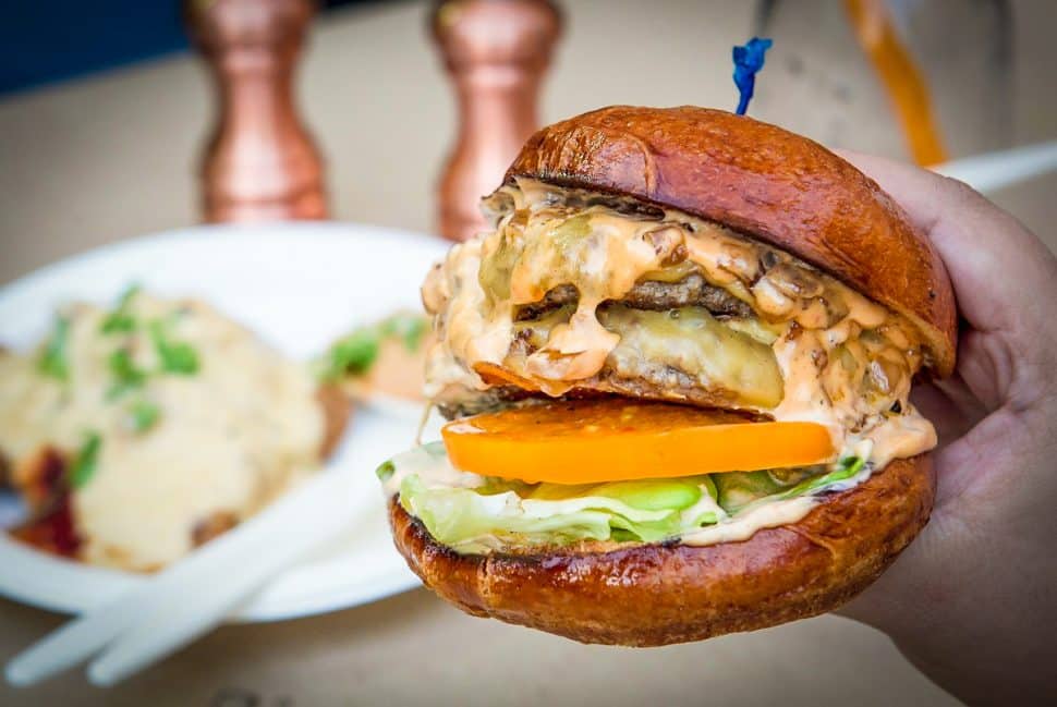 The Piedmont Burger at Prime by Shenandoah. Courtesy of Edwin Goei/OC Weekly.