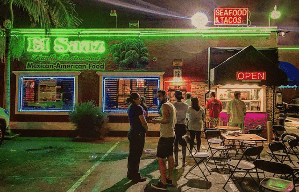 El Sauz, at the southeast corner of Anaheim and Walnut Avenue. Photo by Brian Addison.