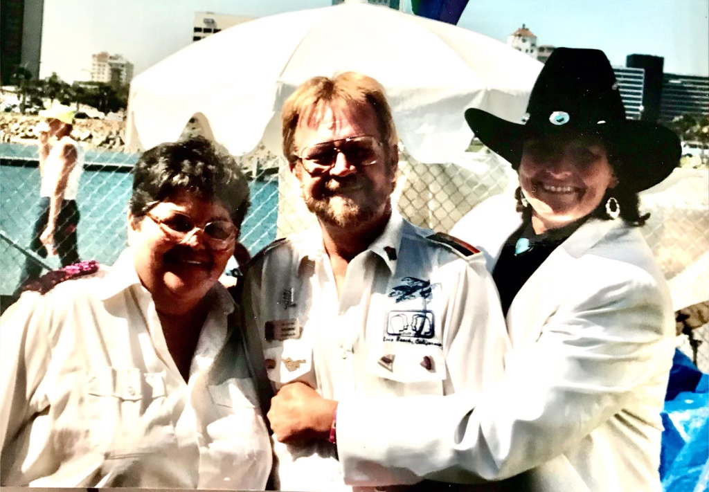 The three founding members of Long Beach Pride from left to right: Marilyn Barlow, Bob Crow and Judith Doyle.