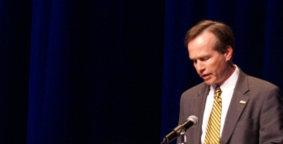 File photo of California State University, Long Beach President Dr. F. King Alexander at the 2009 State of the City Address
