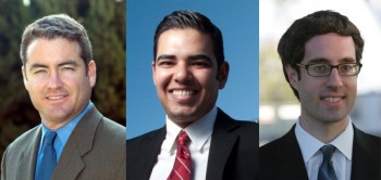 Councilmembers Patrick O'Donnell, Robert Garcia and James Johnson