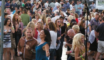 The dance floor was packed!