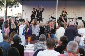 Fans dance and generally have a blast