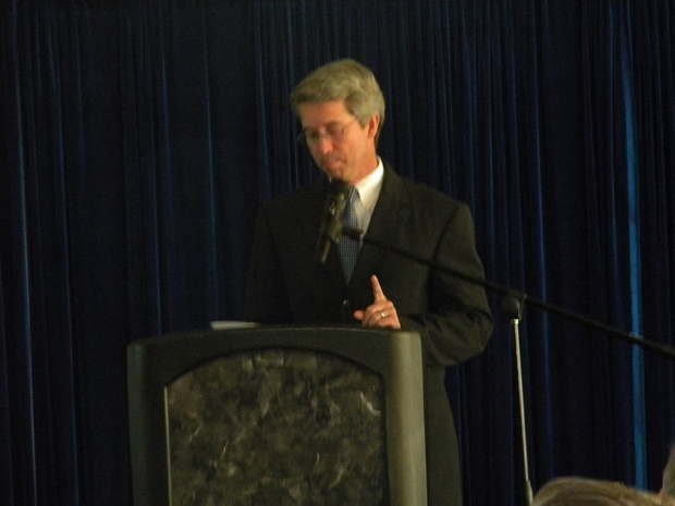 Long Beach City Prosecutor Doug Haubert presides at the Animal Cruelty Conference.