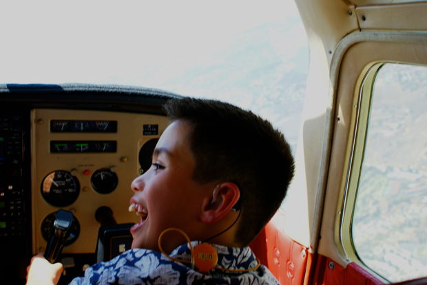 5 Cael flying the plane