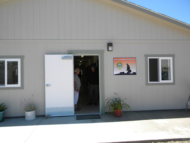 front of building