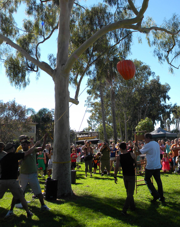 Hoisted pumpkin