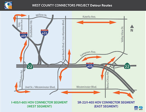 WCC Detour Map
