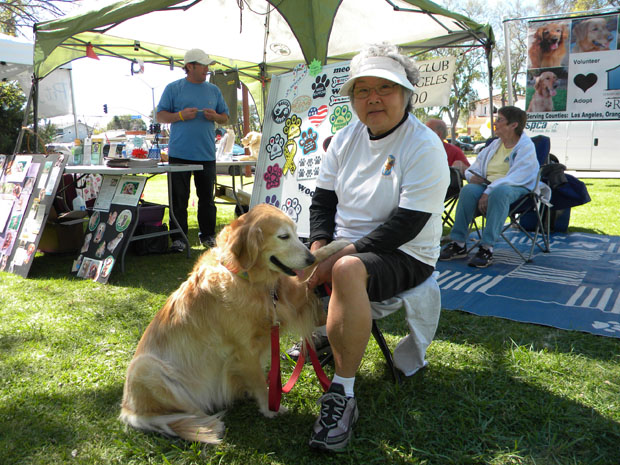 diane daniels and daisy from godlen rescue
