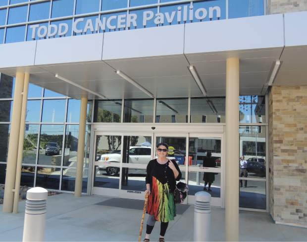 Susan Mackinga was one of the first patients to receive care at the new Todd Caner Pavilion
on Wednesday, July 17.