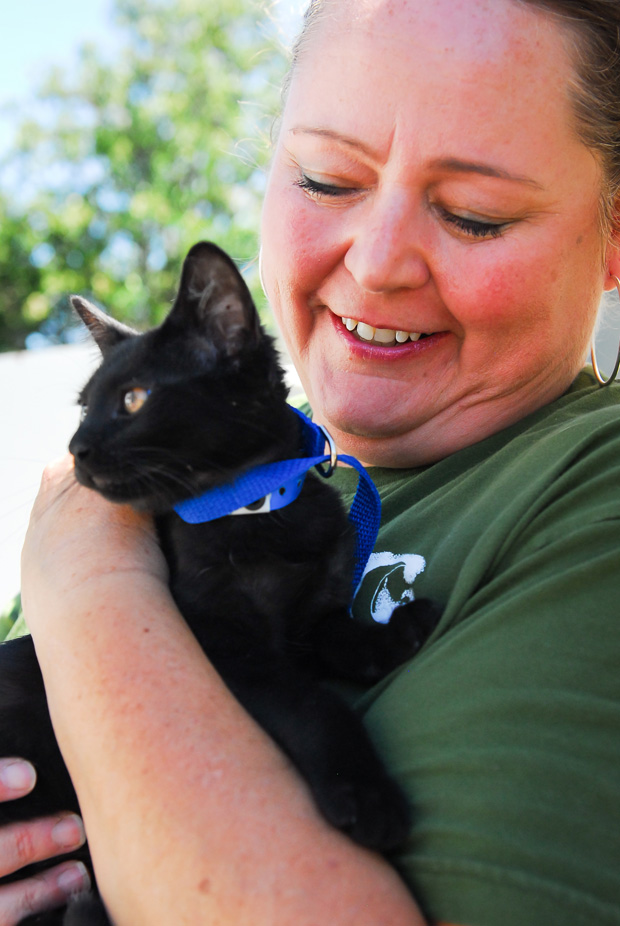 Anna and cat