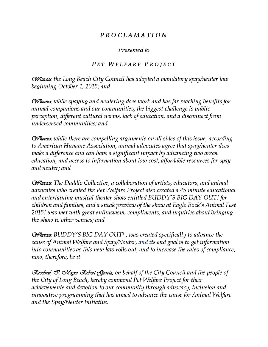 proclamation