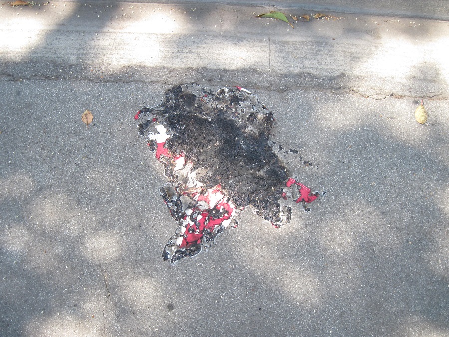 burnt flag