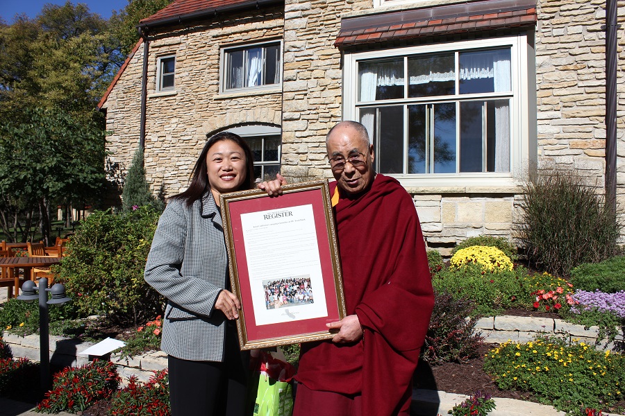 Senator Nguyen  His Holiness the Dalai Lama 