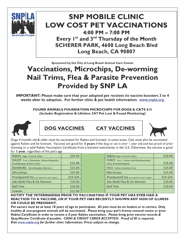 SNP LA LB VAX CLINIC FLYER 6.9.15