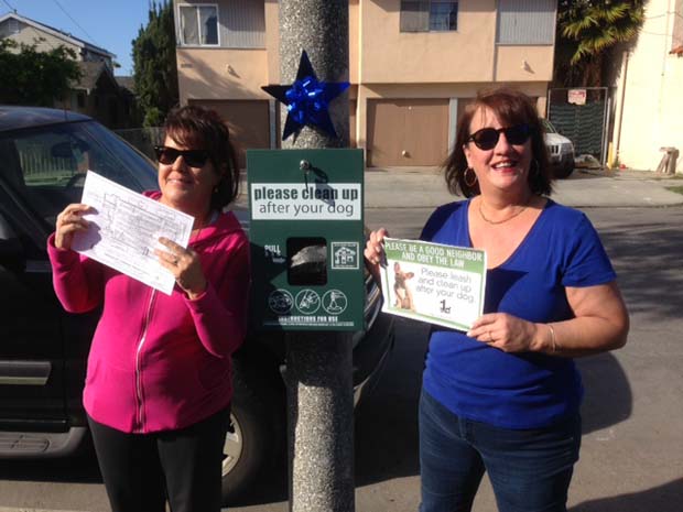 President of Craftsman Village is in pink Michelle Arend-Ekhoff Lisa Marie Harris is in blue