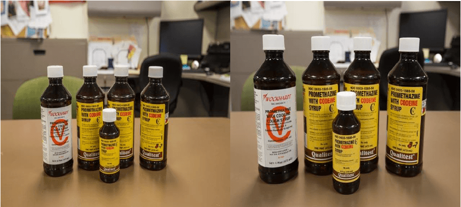 recovered prescription bottles