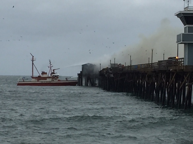 seal beach pier fire