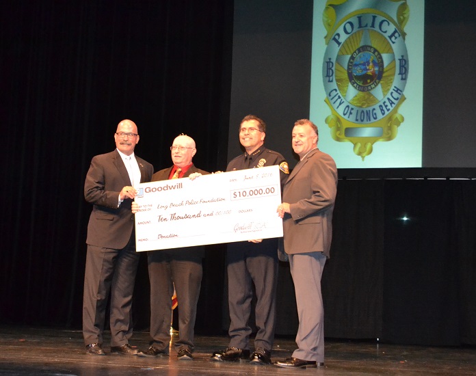 LBPD Awards check presentation