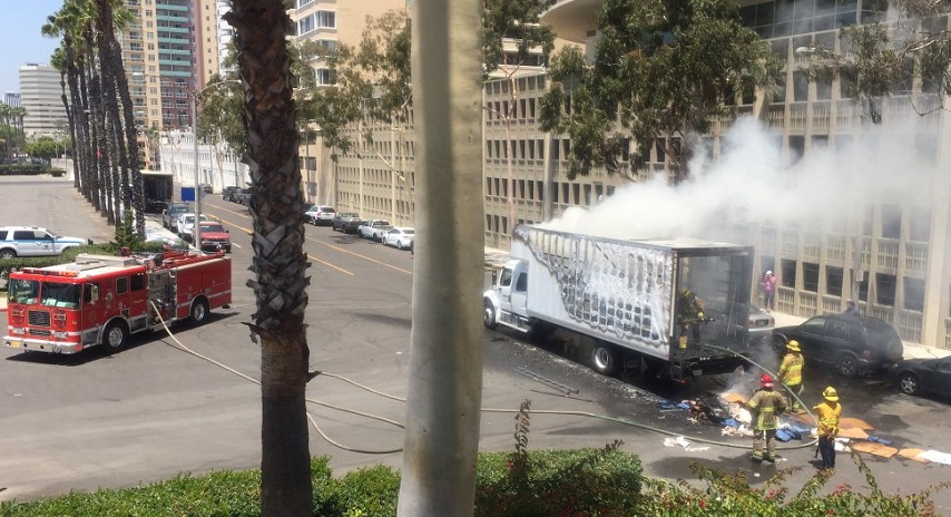 fire moving van