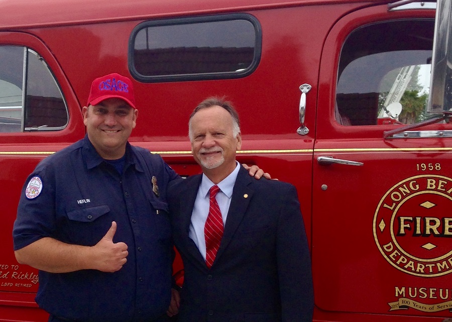 Jake with Councilmember Supernaw - an Osage