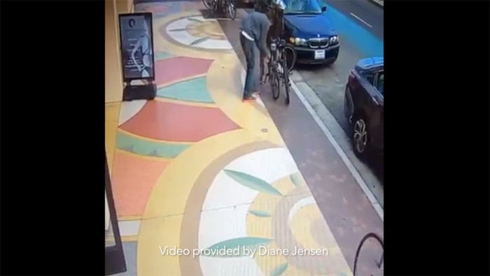 video bike theft