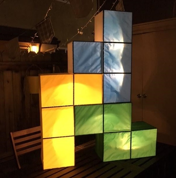 cooper blocks with light