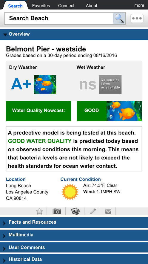 water quality nowcast