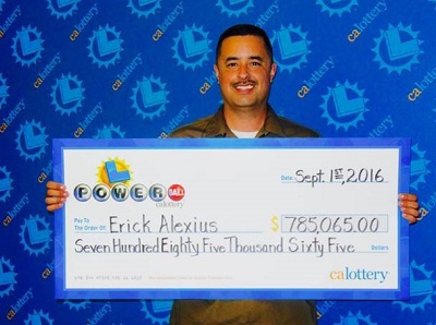 Powerball winner Erick Alexius