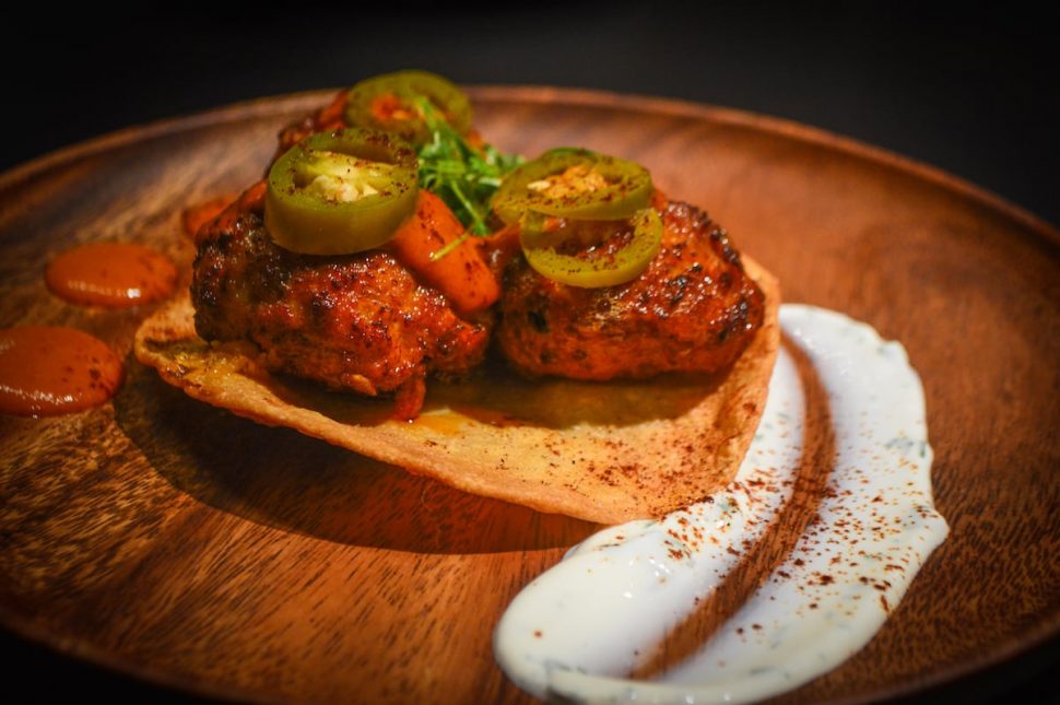 Beer Belly's Al Pastor Meatballs. Photo by Brian Addison.