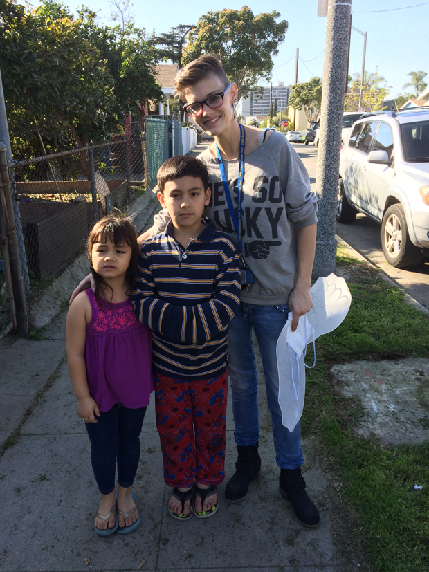 Breanna Jacob and neighbor child