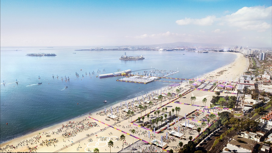 LB Pier rendering sailing