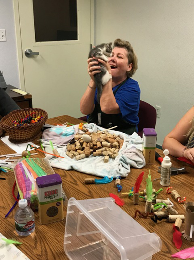 Heather Williams and the corks