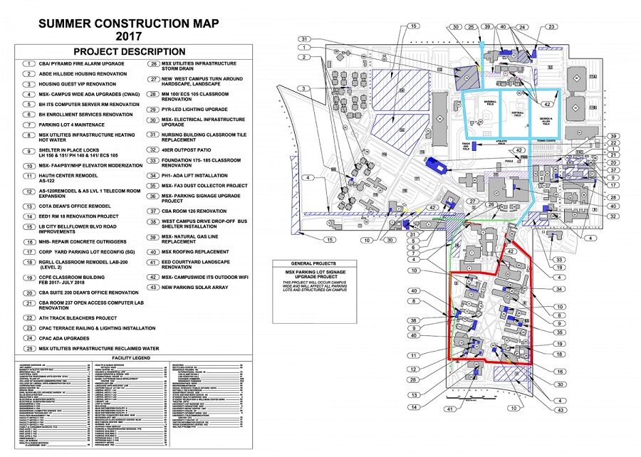 csulb summer construction map 2017