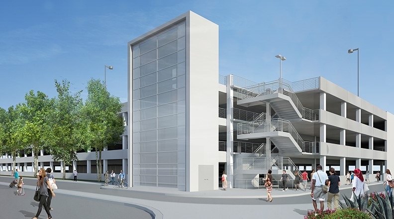 Rendering of Parking Structure A Improvements