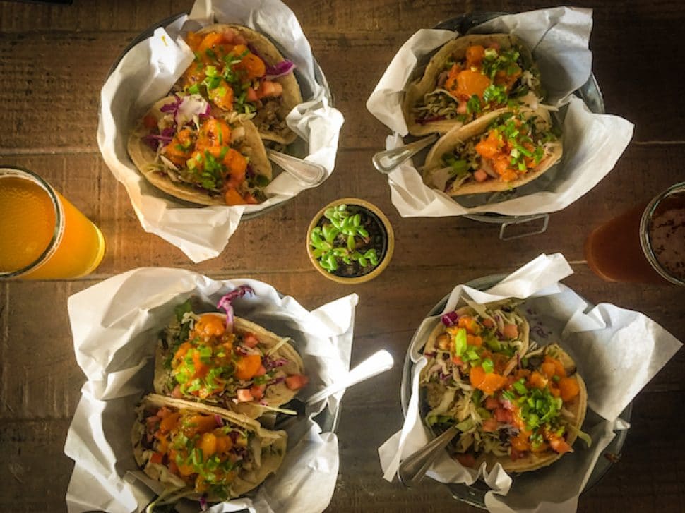 Pier 76's smoked fish tacos.