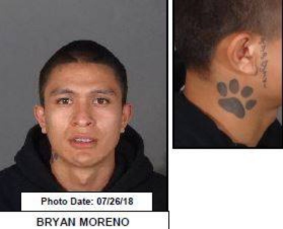 Bryan Moreno, an 18-year-old from Los Angeles, was arrested in connection with a North Hollywood burglary. Photo courtesy the Los Angeles County Sheriff's Department.