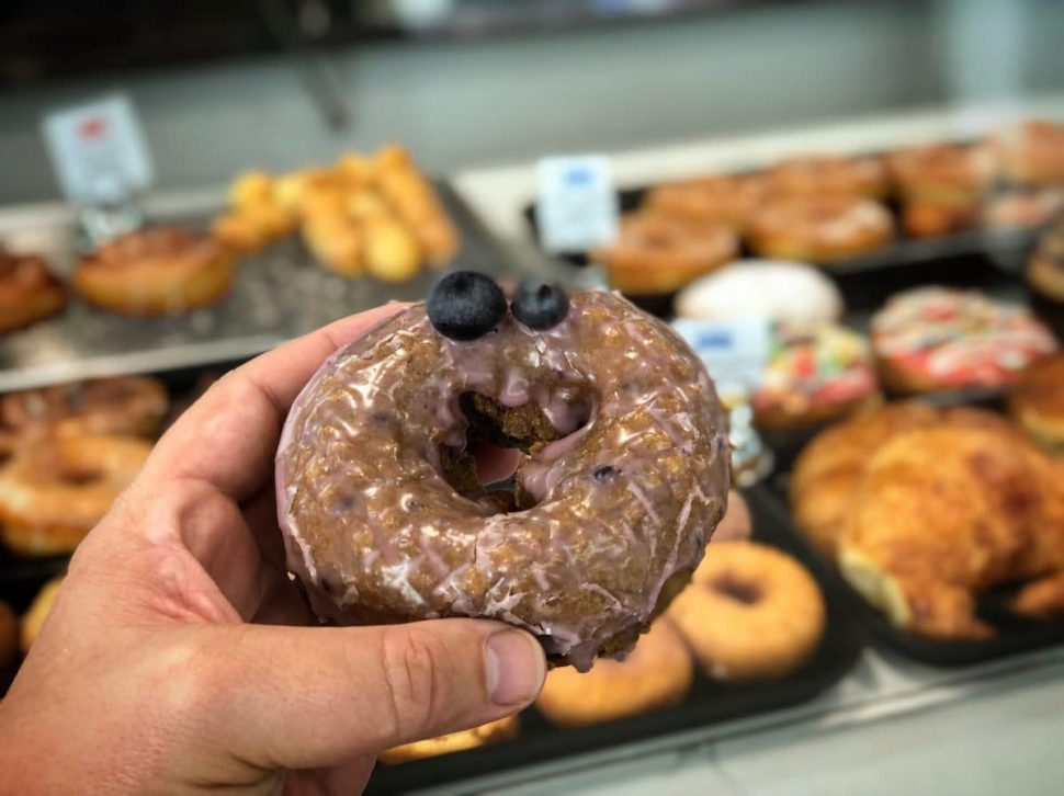 Knead Donuts & Tea's spectacular Blueberry Donut. Photo by Brian Addison.