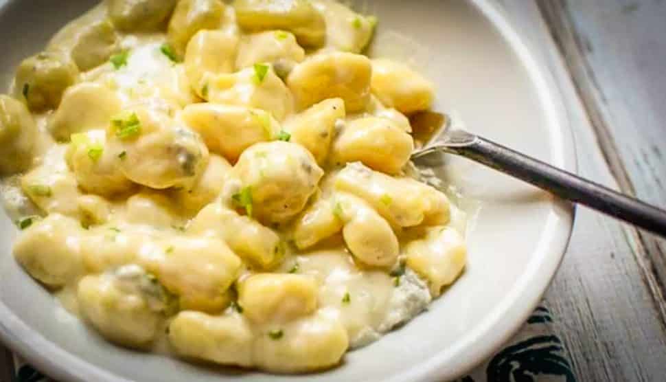 Vino e Cucina's gnocchi and gorgonzola sauce. Photo by Brian Addison.