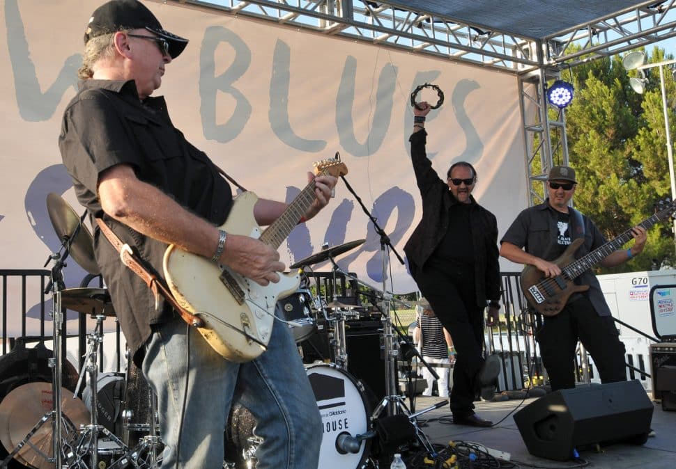 New Blues Revolution performs during the New Blues Festival V at El Dorado Park in Long Beach, Ca., September 1, 2018. (John Valenzuela/ Correspondent)