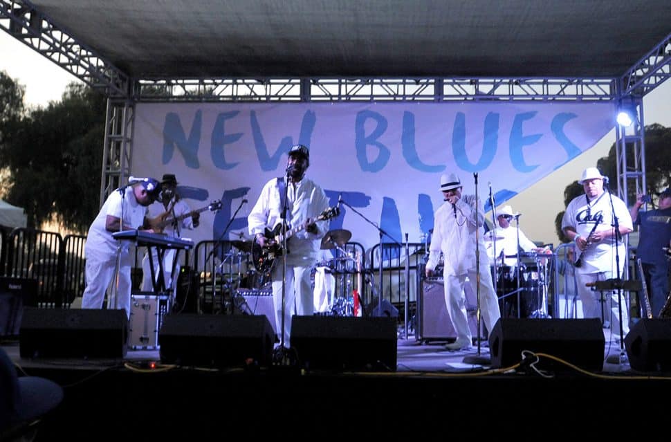Lowrider Band performs during the New Blues Festival V at El Dorado Park in Long Beach, Ca., September 1, 2018. (John Valenzuela/ Correspondent)