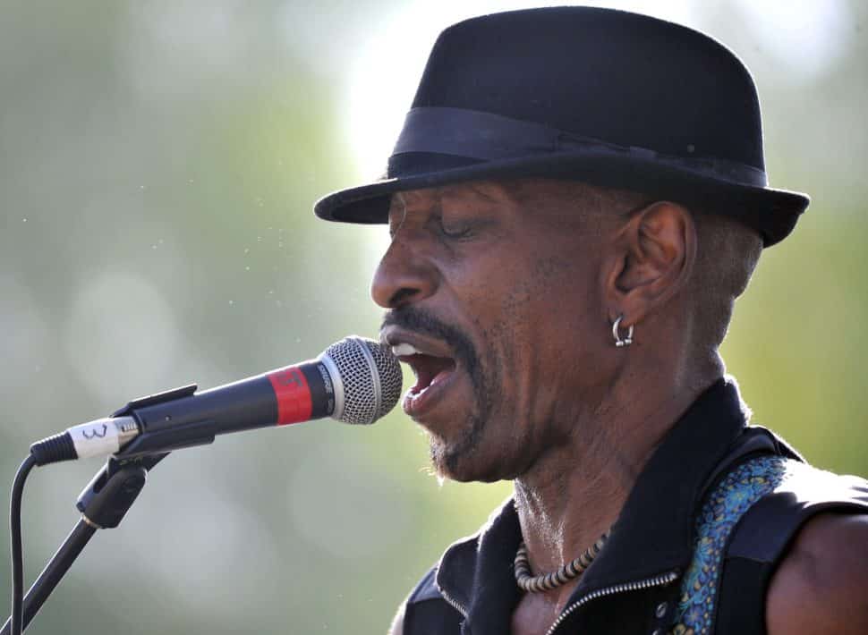 Dennis Jones performs during the New Blues Festival V at El Dorado Park in Long Beach, Ca., September 1, 2018. (John Valenzuela/ Correspondent)