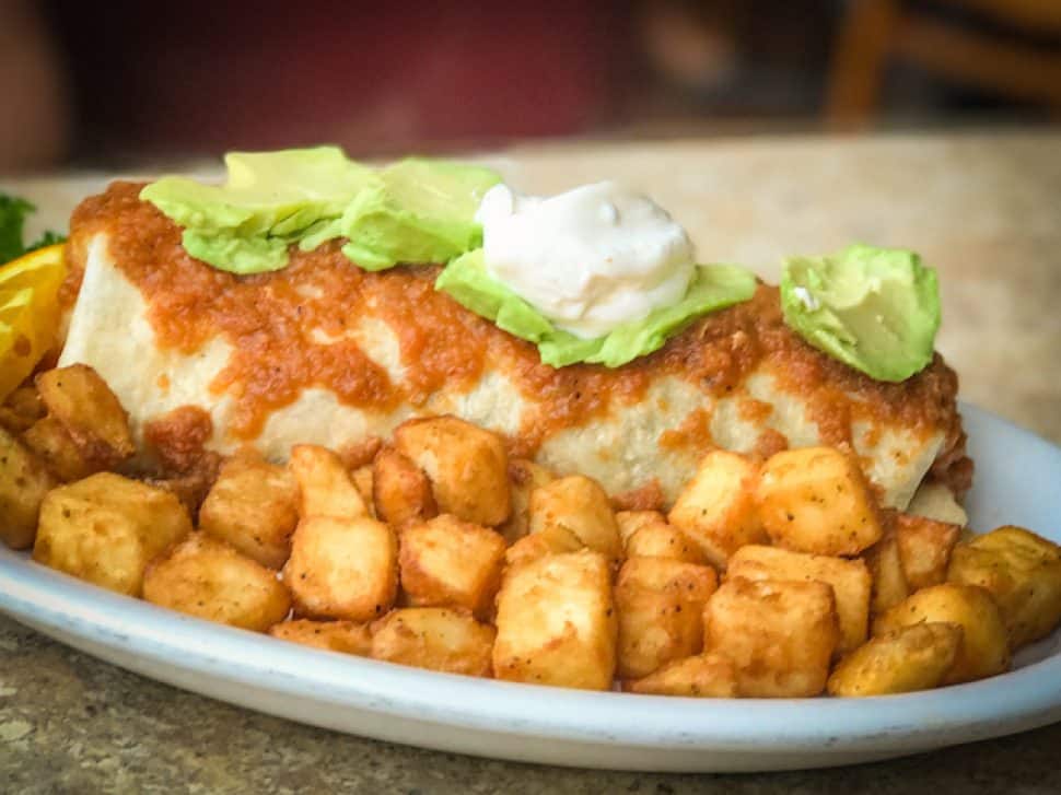 Coffee Cup's breakfast burrito. Photo by Brian Addison.