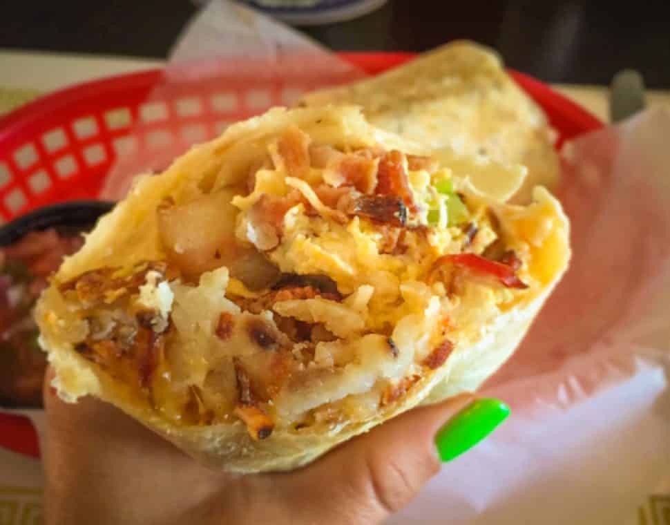 The Pike's breakfast burrito. Photo by Mimi Masher.
