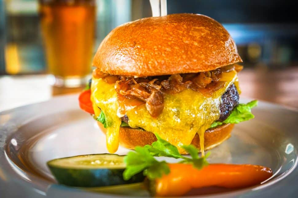 The Simmzy's Burger. Photo by Brian Addison.