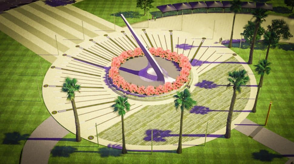 A rendering of the giant sundial feature in the Avalon Promenade & Gateway project. Courtesy of the Port of Los Angeles.