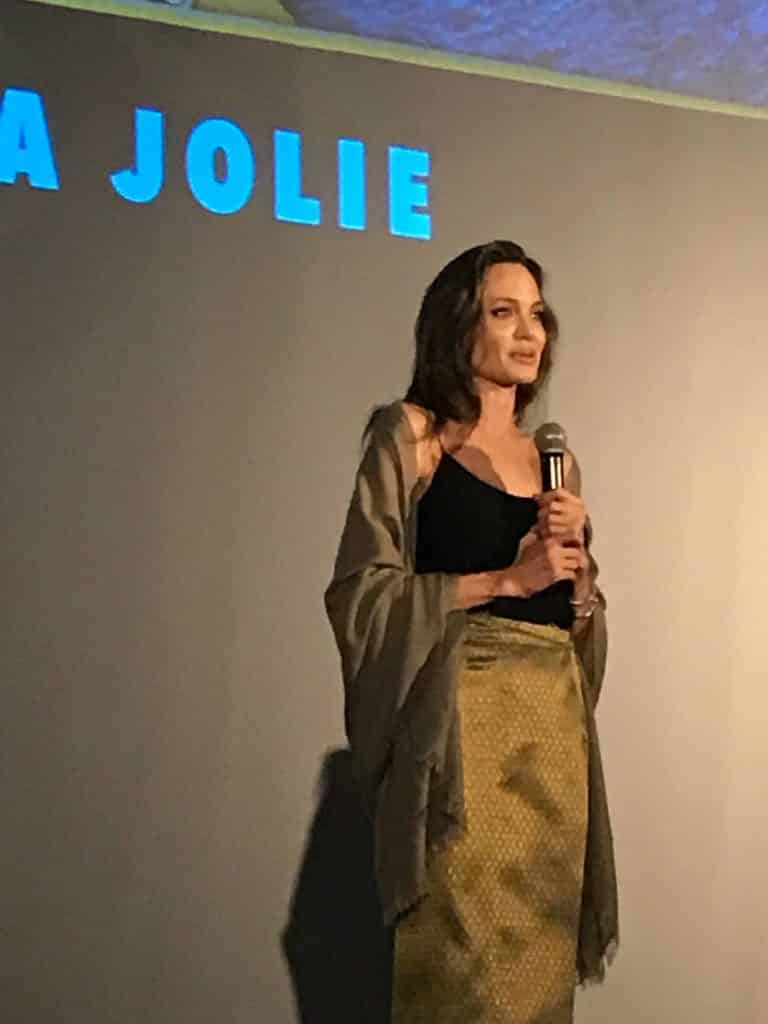 Angelina Jolie at the Cambodia Town Film Festival on Saturday Sept. 15, 2018. Photo Courtesy Kerstin Kansteiner.