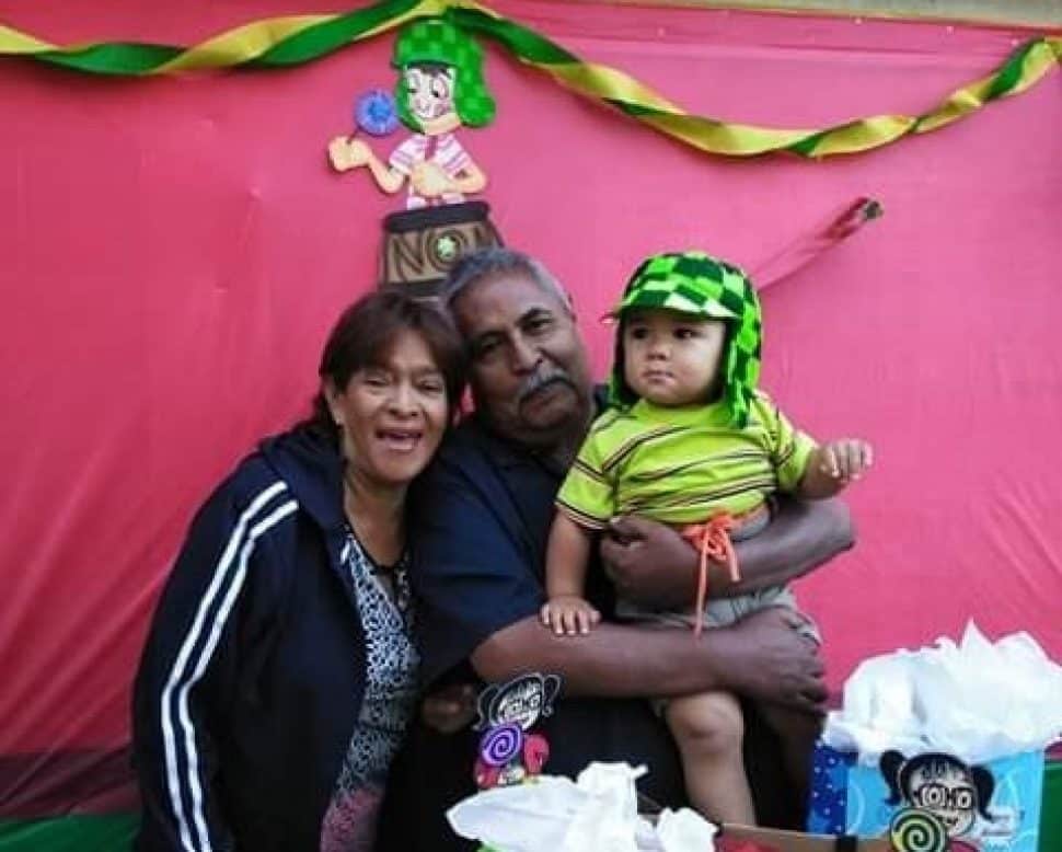 Jose Raul Corrales with his wife and grandson. Corrales was shot to death in West Long Beach on Oct. 9, 2018. Photo courtesy Jerry Amaya-Rodriguez.