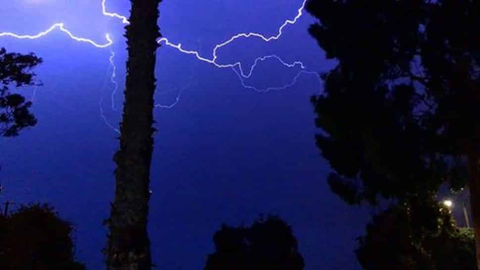 Lightning in Long Beach. Photo courtesy Nicky Smith.